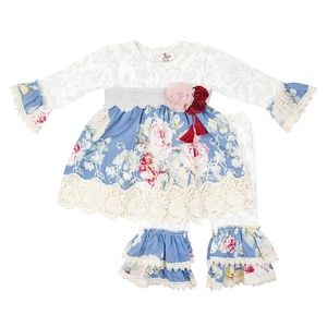 Haute Baby September song 2 piece set.